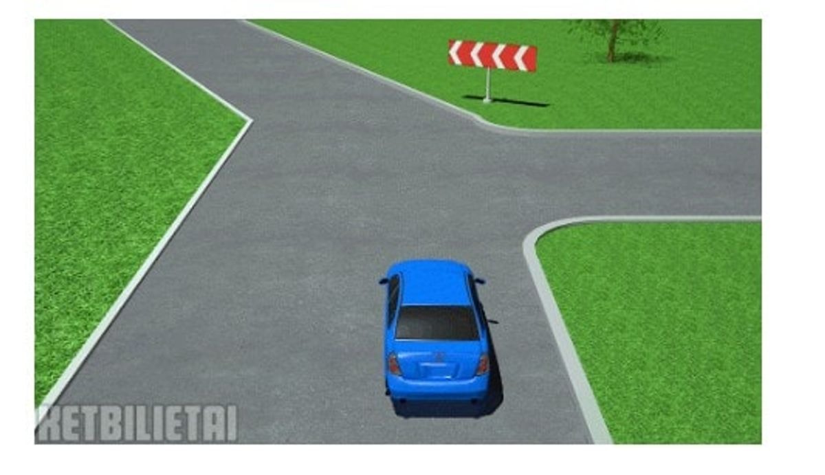 Testas pažengusiems vairuotojams: Šioje situacijoje leidžiama: