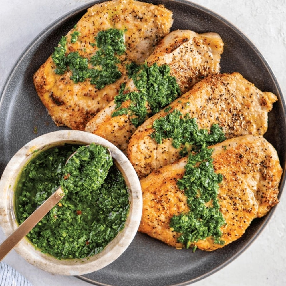 Chimichurri kiaulienos kotletai