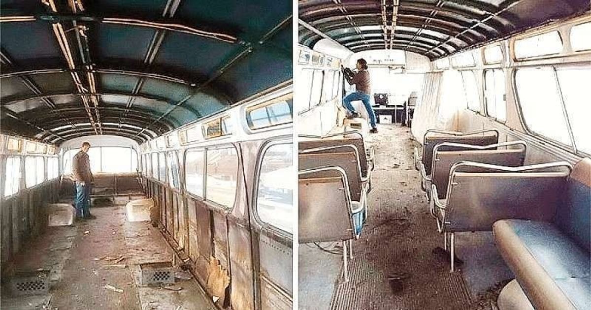 Mergina už centą nusipirko seną sugedusį autobusą. Ir pavertė jį tikru karališkuoju dvaru!
