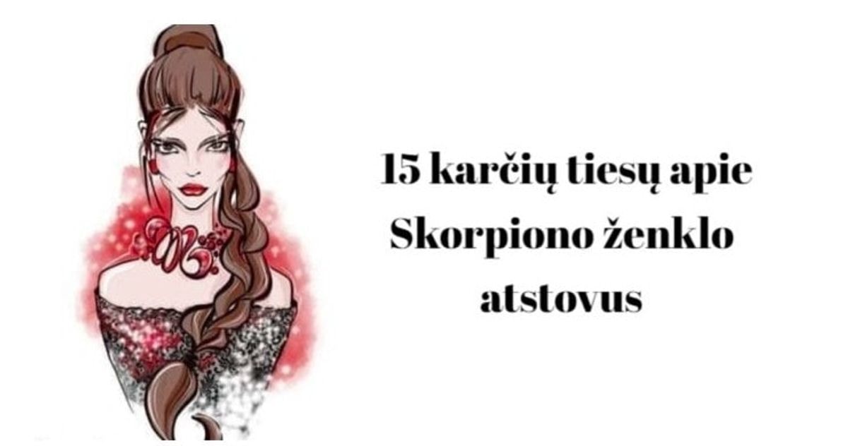 15 karčių tiesų apie Skorpiono ženklo atstovus