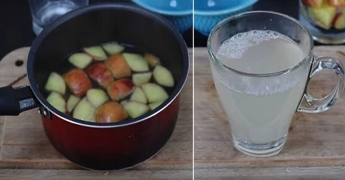 obuolių arbata su česnaku