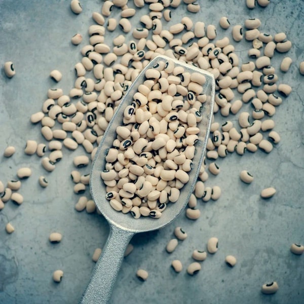 spoon of black-eyed peas