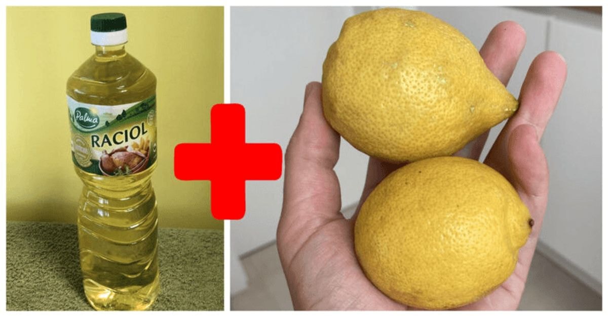 sumaišykite aliejų su citrina