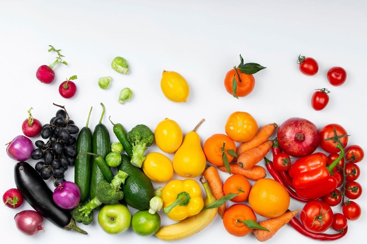 Vegetables and Fruits Rainbow