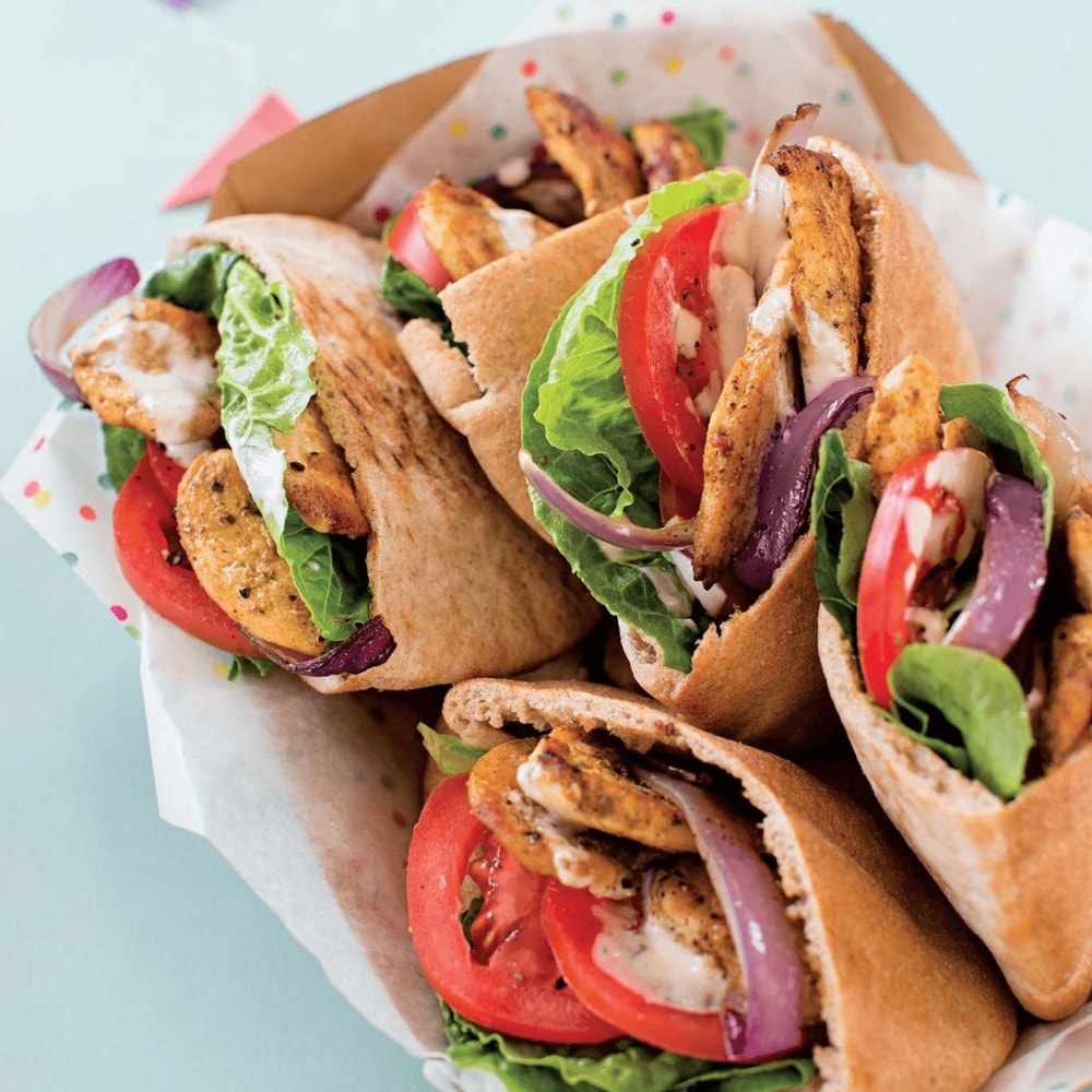 Vištienos Shawarma Pita kišenės