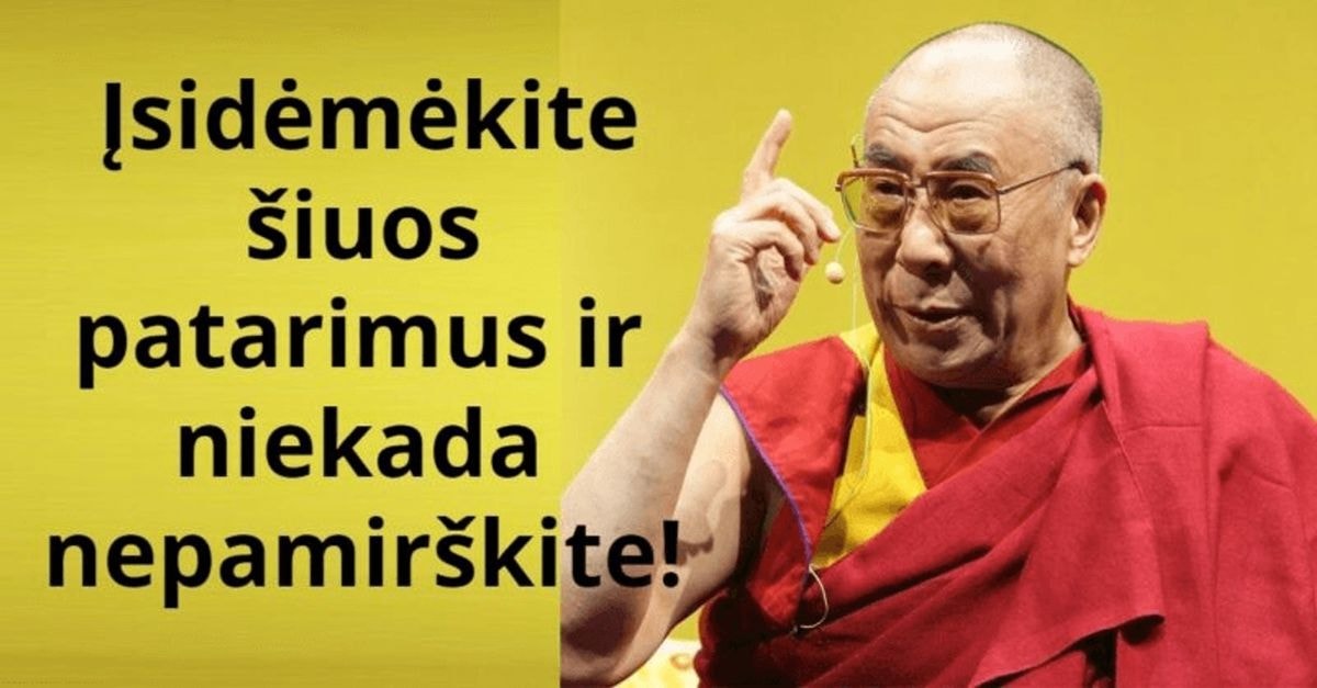 Dalai Lamos patarimai