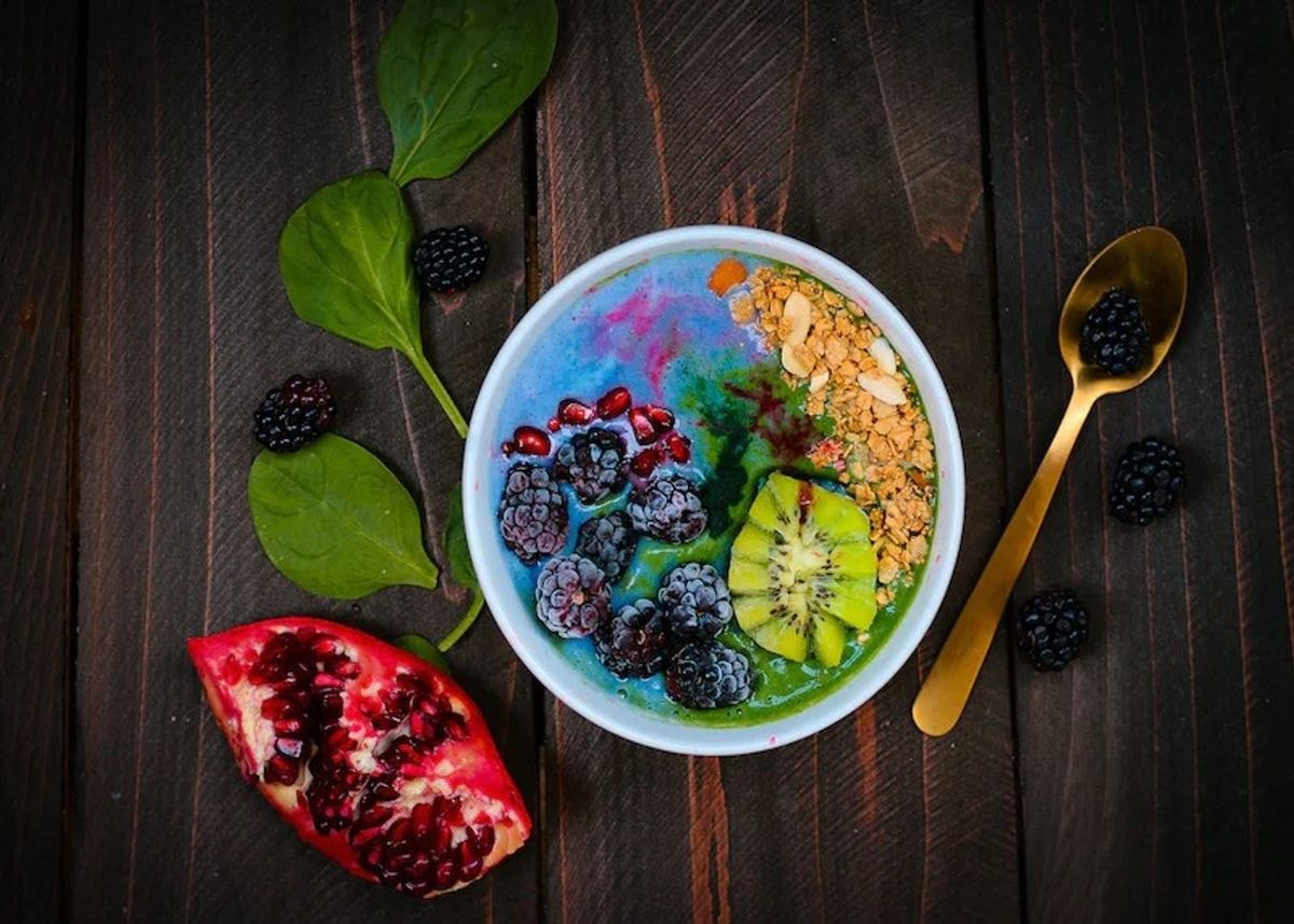 Bowl Of Colourful Food