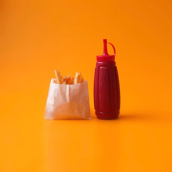 french fries and tomato souce