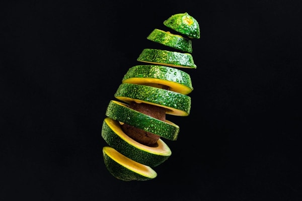 sliced avocado