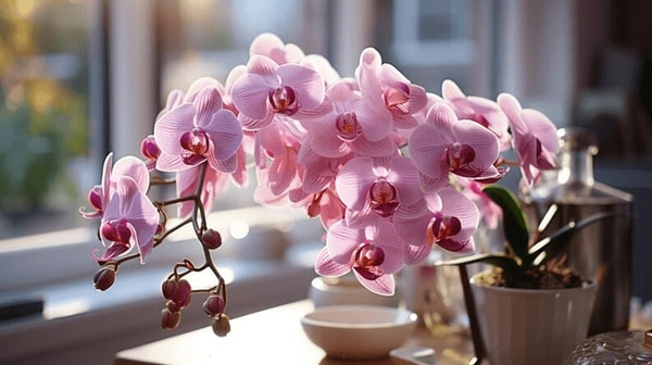 Tipiška orchidėjų auginimo vieta yra palangė