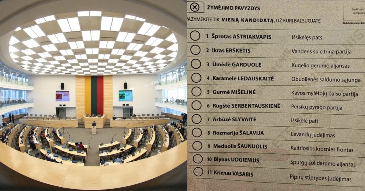 Rinkėjai juokėsi iš Seimo rinkimų biuletenių pavyzdžių: „Tiek nesijuokėme jau seniai“