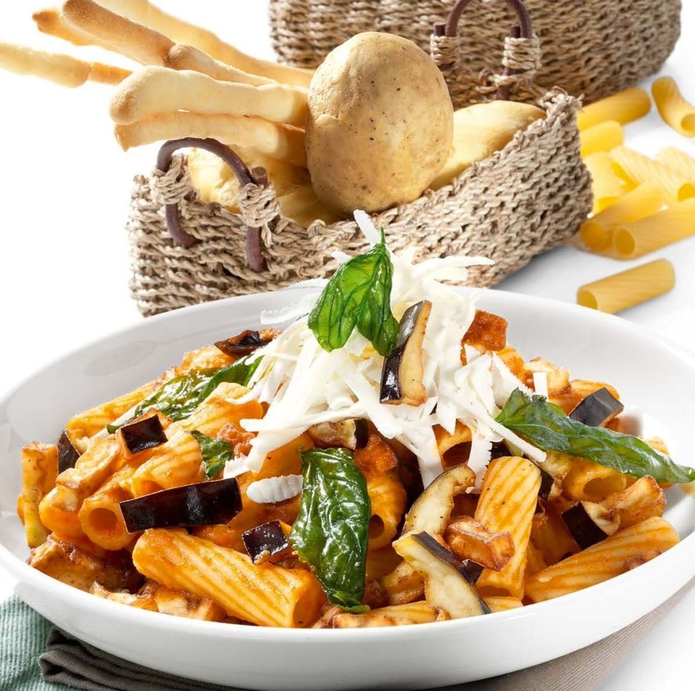 Sicilijos baklažanai Rigatoni