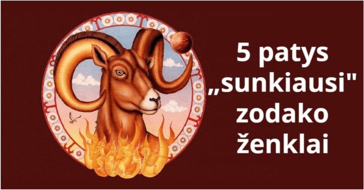 5 zodiako ženklai su sunkiausiu charakteriu