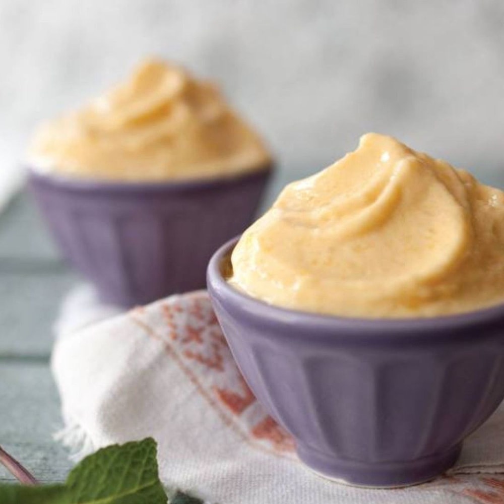 Lengvas kokosų mango šerbetas