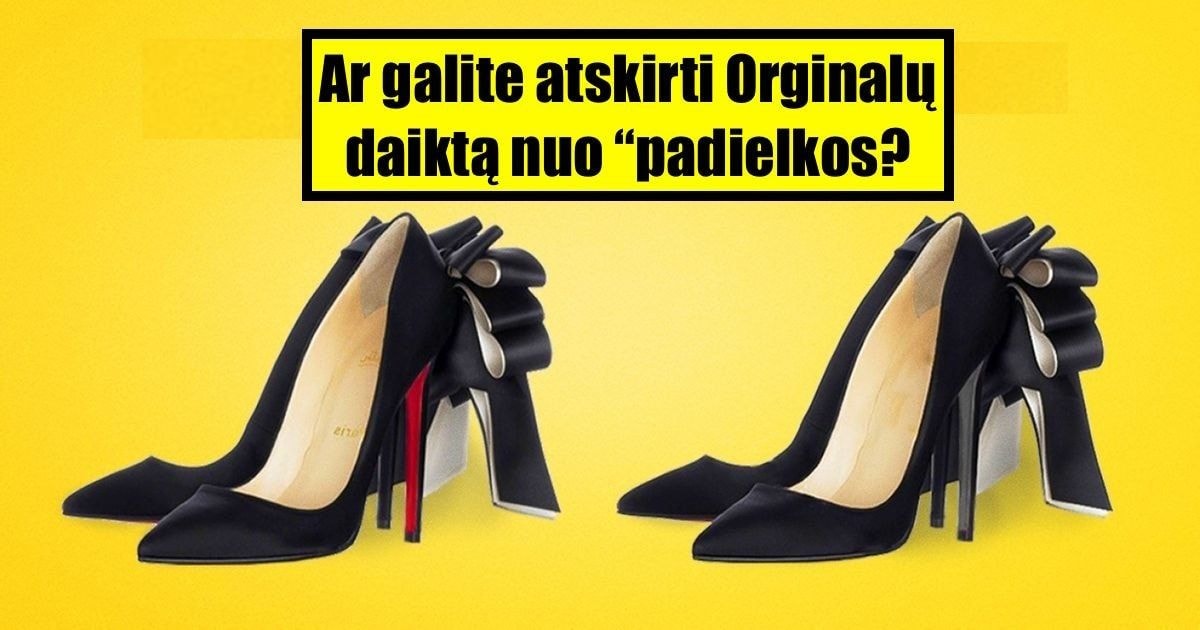 Testas: ar galite atskirti tikrą produktą nuo padirbto?
