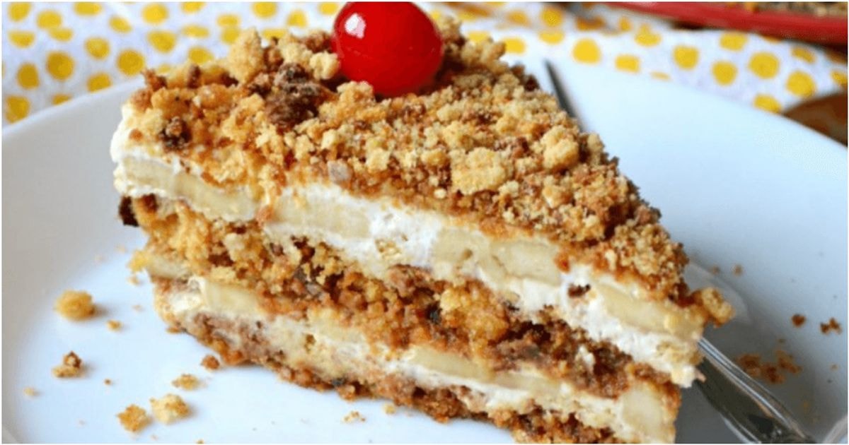 Bananų ir meduolių tortas