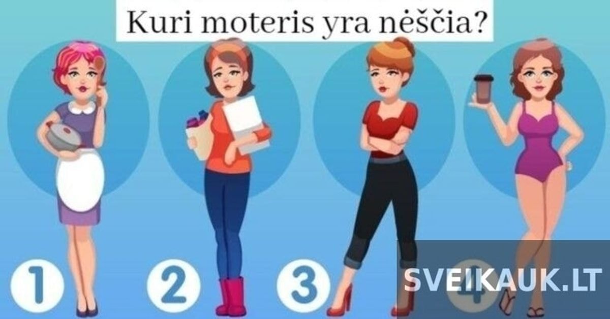 Loginis testas: kuri moteris yra nėščia?