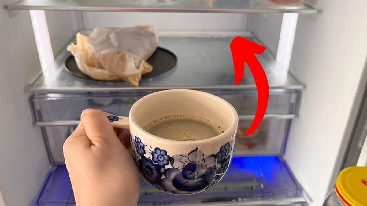 įdėkite kavą į šaldytuvą
