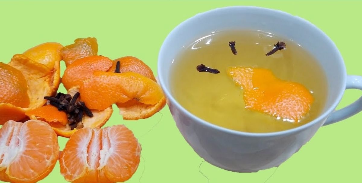 mandarinų žievelių gėrimas