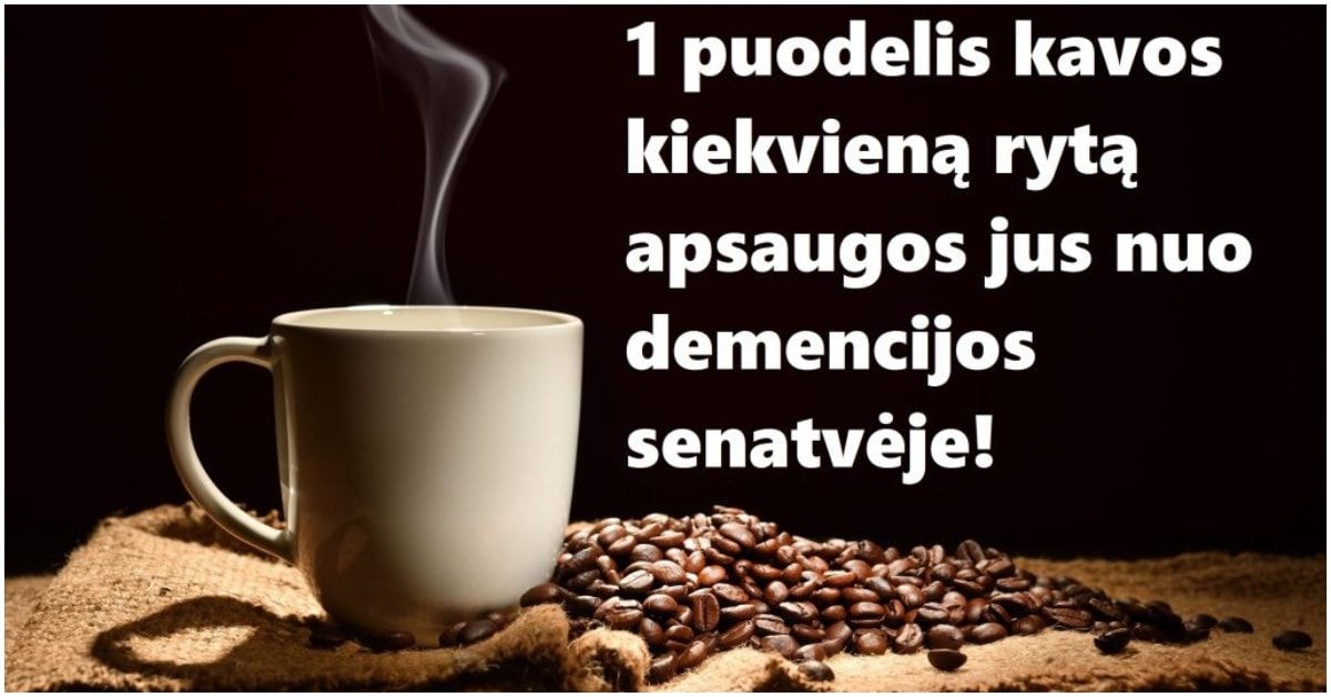puodelis kavos kiekvieną rytą