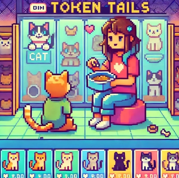 token tails cat