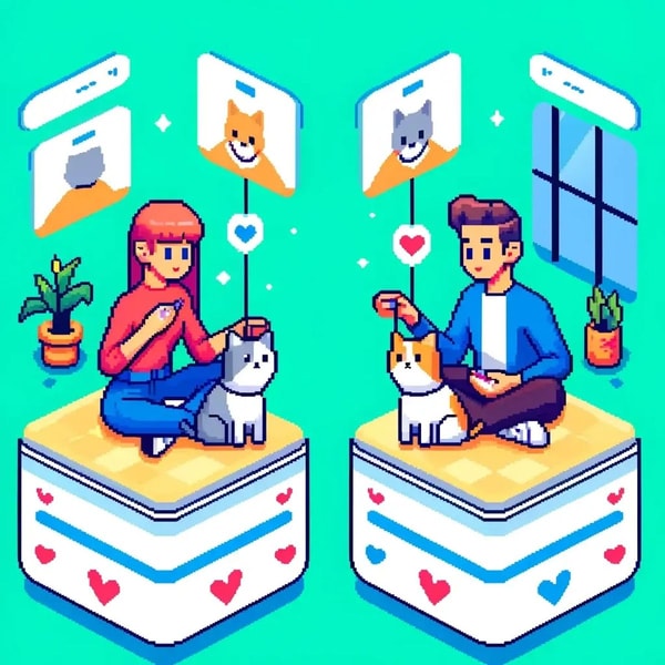 virtual cat for couples