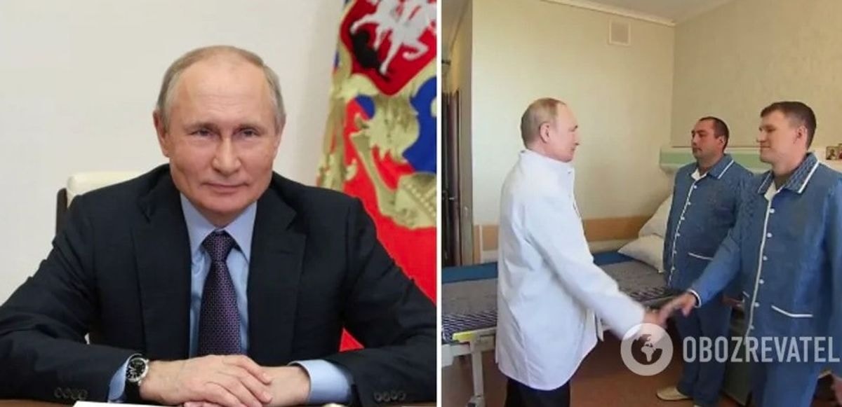V. Putiną suglumino susitikimas su „Ukrainoje sužeistais kariais“: jis iškart buvo pagautas meluojant.