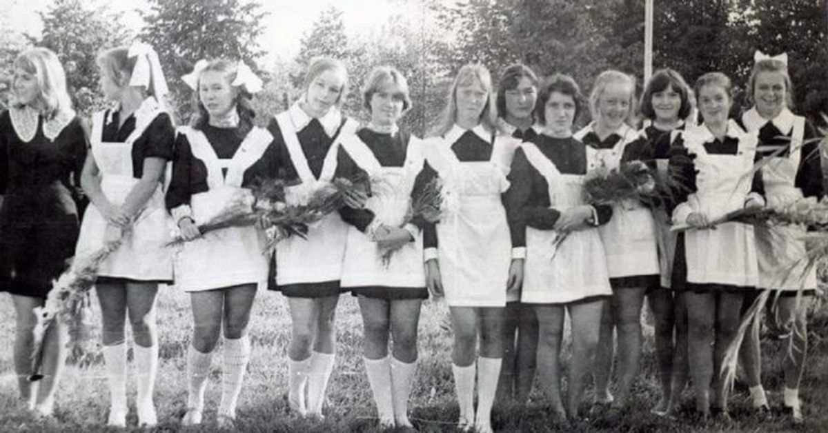 Tik pažiūrėkite, kokie gražūs buvo 70–80-ųjų metų absolventai!