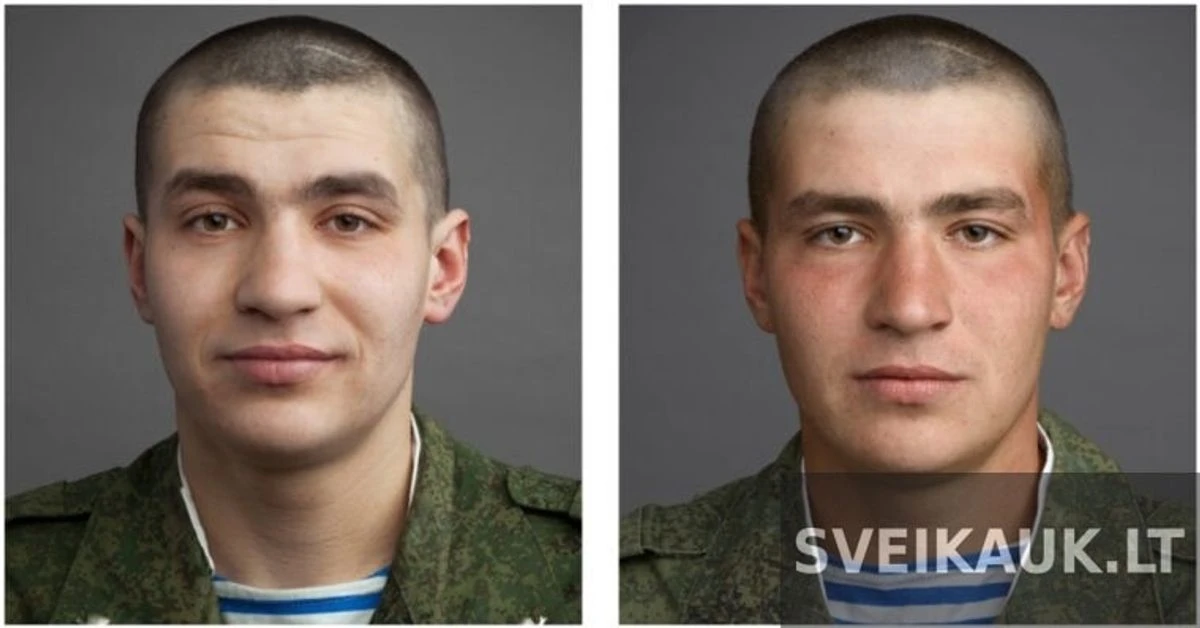 Kaip žmonės pasikeičia po armijos: prieš ir po nuotraukos