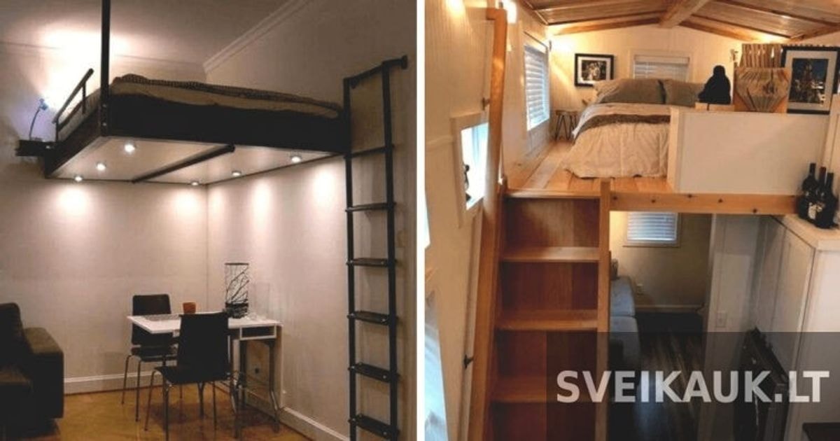 Pasižiūrėkime, kaip protingai galima išnaudoti nedidelio miegamojo erdvę