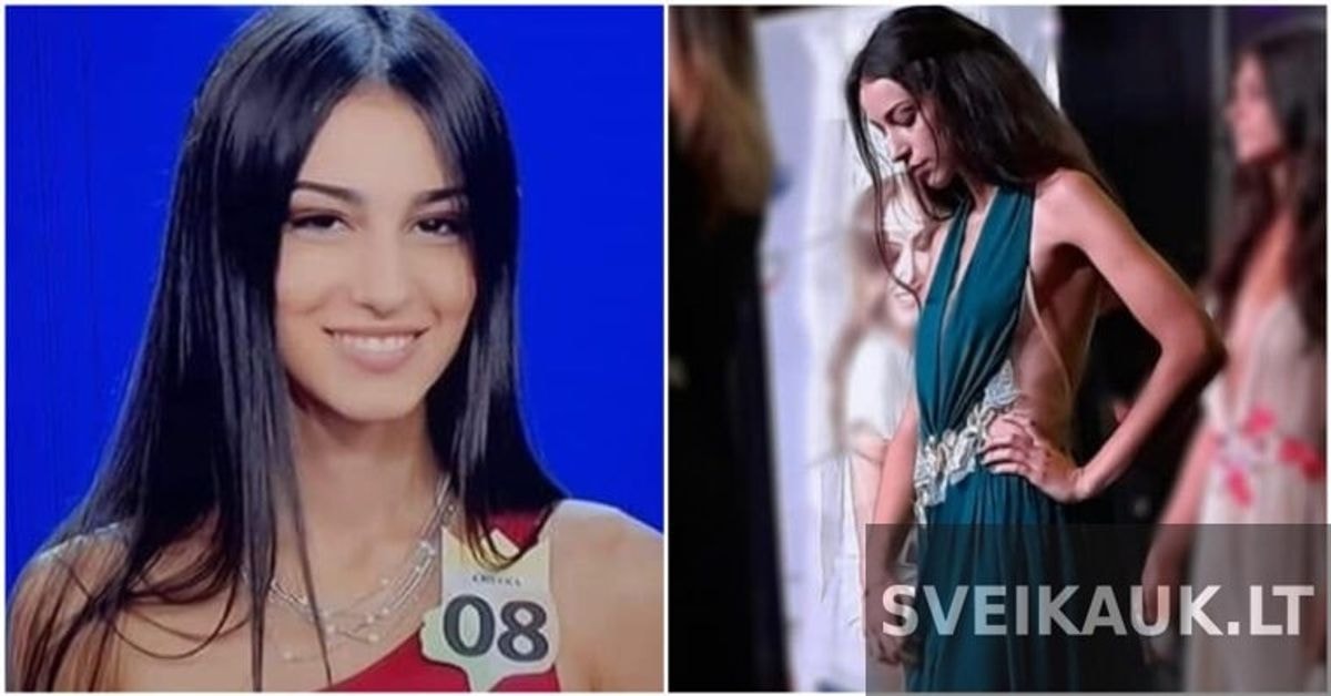 Kai „Miss Italija“ pakėlė suknelę, visa komisija liko be amo