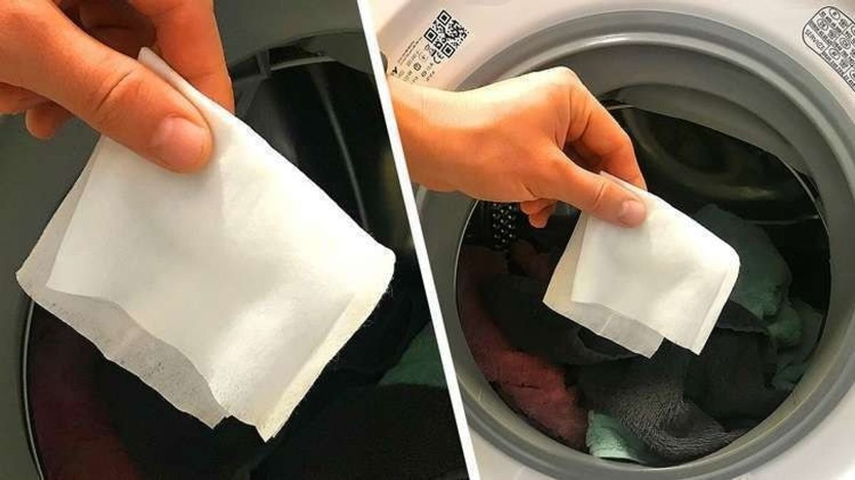 „Lifehack“ su šlapiu rankšluosčiu ir skalbimo mašina: kaip tai veikia