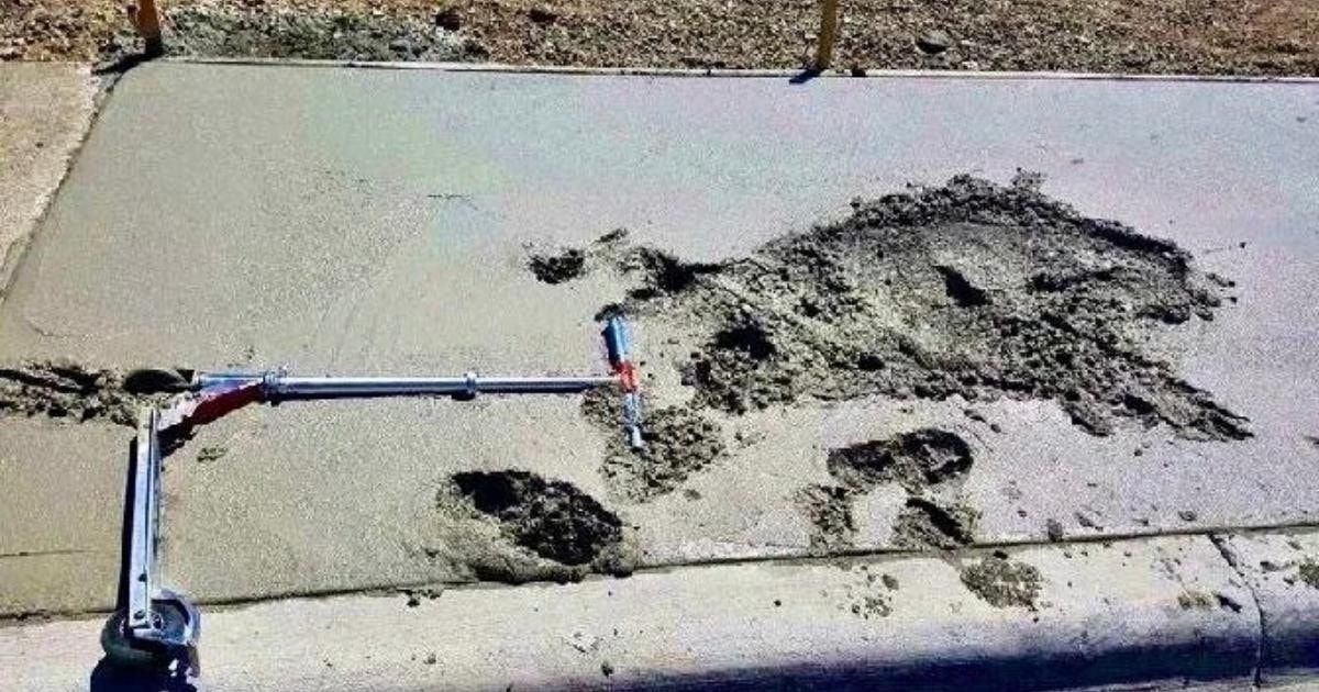 Iš kur atsiranda paslaptingi pėdsakai iš betono (12 juokingų nuotraukų)