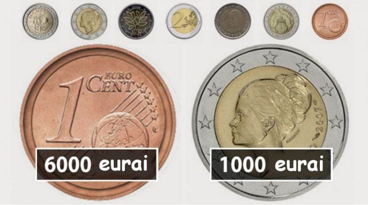 Jei turite šias euro monetas, jūs galite praturtėti